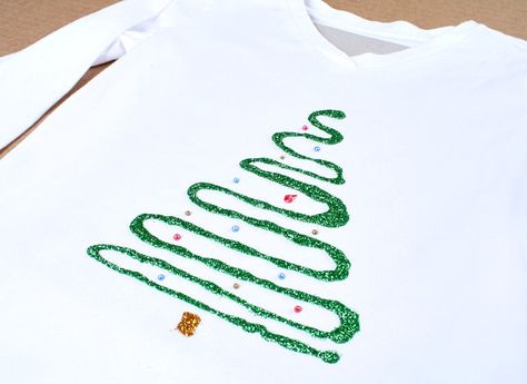 Diy Christmas Shirt, Holiday Shirt Ideas, Tree Shirts, Diy Christmas Shirts, Christmas Sleepover, December Ideas, Kids Holidays, Texas Girls, Holiday Clothing