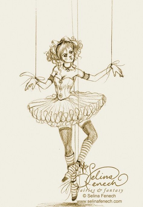 Puppet Strings, A Drawing, A Girl