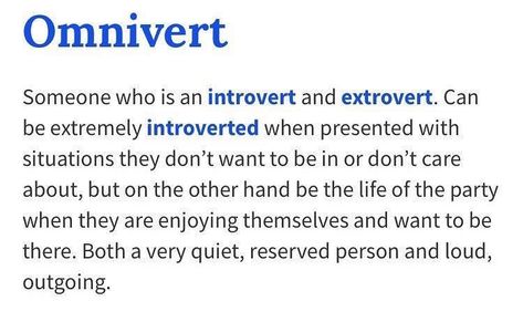 324 Likes, 0 Comments - @hales88 on Instagram: “I found me . . . #Omnivert #TheresAWordForThat #TuesdayThoughts #GoodMorning #MorningThoughts…” Omnivert Quotes, Omnivert Quote, Very Relatable, Windows Quotes, Reserved Person, Introvert And Extrovert, Describe Myself, Introvert Personality, People Pleasing