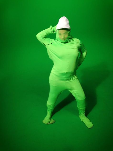 Haha, I was doing some acting in the green screen studio while messing around with the green screen suit. Green Screen Mouth, Green Screen Suit, News Studio Table Background Green Screen, Green Screen Studio, Green Screen News Background, News Green Screen Backgrounds, Suit Green, Green Screen, We Need