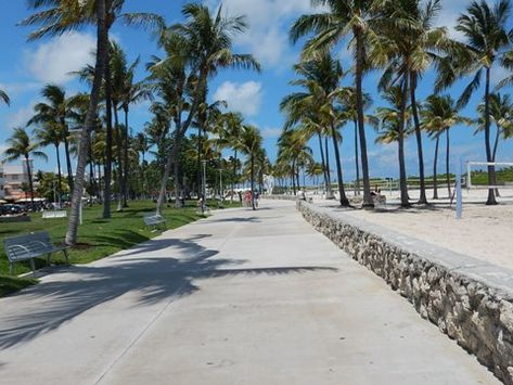 Miami Boardwalk, Miami Beach Boardwalk, Hollywood Beach Broadwalk, South Beach Art Deco, Bike Shops, Bicycle Trail, Bicycle Ride, South Beach Hotels, Copacabana Beach