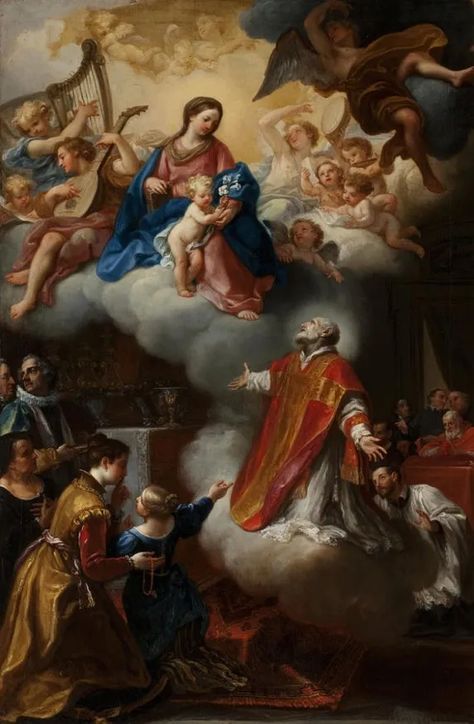 St Philip Neri, Saint Philip, Christian Devotions, The Virgin Mary, Mary And Jesus, Art Uk, Catholic Prayers, Louis Xiv, The Vision