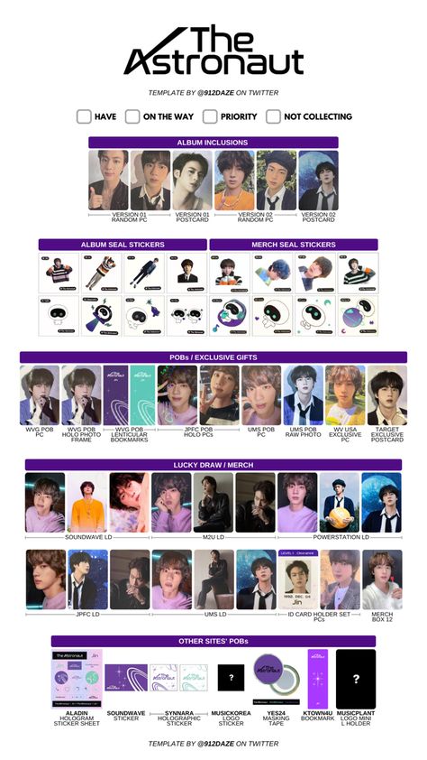 Astronaut Template, Bts Official Merch, Photocards Bts, Postcard Album, Bts Photocards, Pc Template, Photocard Template, The Astronaut, Bts Facts