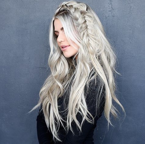 Fish Tail Side Braid, Balayage Blond, Side Braid Hairstyles, Long Box Braids, Fishtail Braid, Ombré Hair, Wedding Hairstyles Half Up Half Down, Hair Summer, Fish Tail