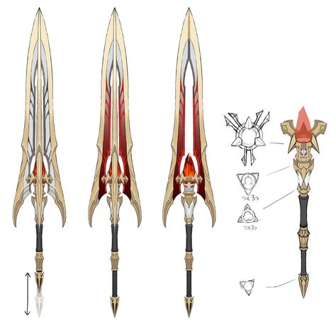 Fantasy Claymore Designs, Claymore Concept Art, Fantasy Claymore Swords, Monster Hunter Longsword, Claymore Design Ideas, Fantasy Swords Concept Art, Curved Swords, Cybernetic Arm, Pink Car Accessories