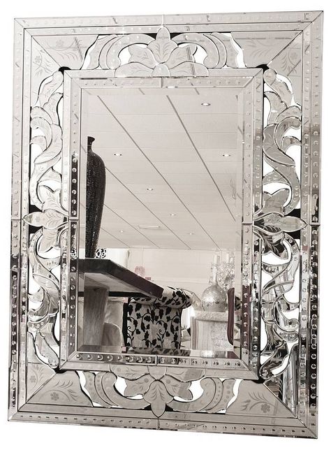 Venetian Glass Mirror, Overmantle Mirror, Full Length Mirror Wall, Unique Mirrors, Vintage Mirrors, Cool Mirrors, Square Mirror, Beautiful Mirrors, Bedroom Mirror