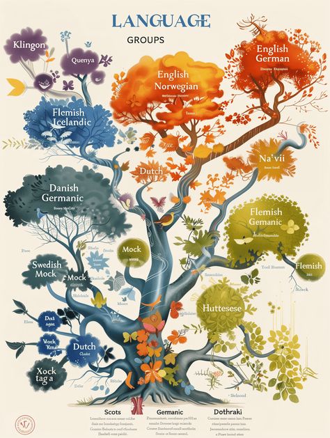 Development of language groups according to MJ Evolution Of Language, Learning Languages Aesthetic, English Language Aesthetic, Evolution Aesthetic, Character Infographic, Languages Aesthetic, Language Learning Aesthetic, Language Tree, Language Evolution