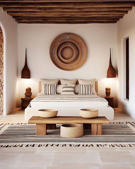 Bali Bedroom, African Interior, Cozy Decor, Dream Home Design, 인테리어 디자인, Home Decor Bedroom, Bedroom Makeover, Home Decor Inspiration, Bedroom Inspirations