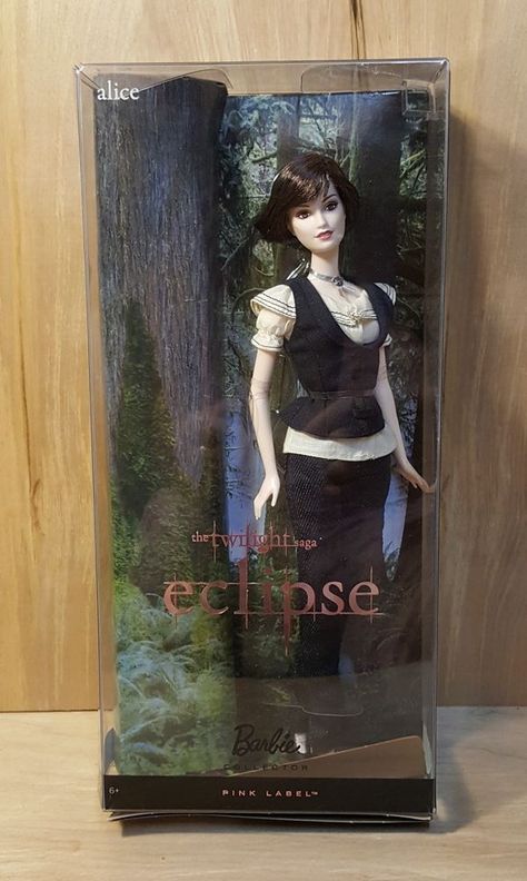 TWILIGHT Saga ECLIPSE ALICE DOLL ~ 2010 Barbie Collector PINK LABEL ~ NRFB #Mattel #Dolls #Twilight #Eclipse #Alice Mattel Barbie Dolls, Twilight Barbie Dolls, 2010 Barbie, Barbie 2010 Dolls, Collector Barbie, Collector Barbies, Doll Collection, Twilight Dolls, Alice Twilight