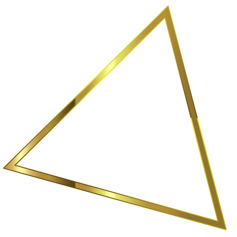 Triangle Frame, Gold Photo Frames, Border Png, Gold Triangle, Line Background, Transparent Image, Border Pattern, Gold Background, Triangle Design