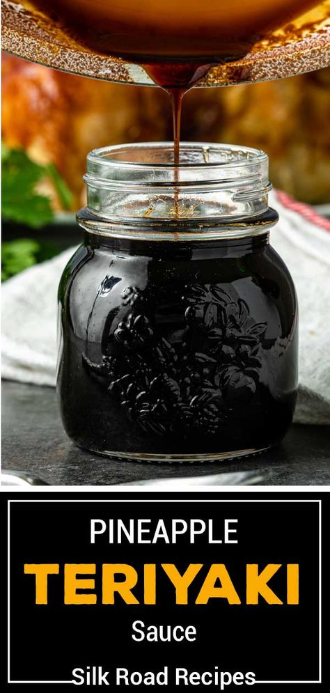 Pineapple teriyaki sauce is easy to make and tastes much better than store bought sauces. Make this Japanese sauce with only 4 ingredients! #JapaneseSauce #HomemadePantryStaples #StirFrySauce Asian Canning Recipes, Pineapple Teriyaki Sauce, Asian Stir Fry Sauce, Pineapple Teriyaki, Best Sauce Recipe, Teriyaki Sauce Recipe, Pineapple Sauce, Beef Marinade, Teriyaki Glaze