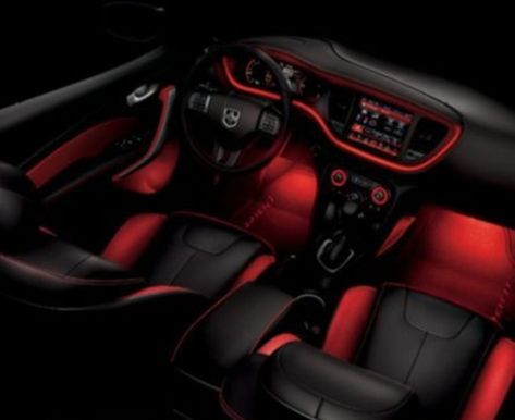 Interior red neon Dodge Dart Accessories, Dodge Challenger Accessories, Challenger Accessories, Dodge Challenger Interior, Dodge Charger Interior, Black Dodge Charger, 2013 Dodge Dart, 2012 Dodge Charger, 2013 Dodge Charger