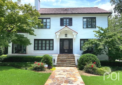 Two Takes On Alabaster - Patsy Overton Interiors Alabaster Sherwin Williams Exterior, White Painted Brick Exterior, Alabaster Sherwin Williams, Painted Brick Exterior, Perfect White Paint, White Painted Brick, Brick Exteriors, Sherwin Williams Exterior, Painted Brick Exteriors