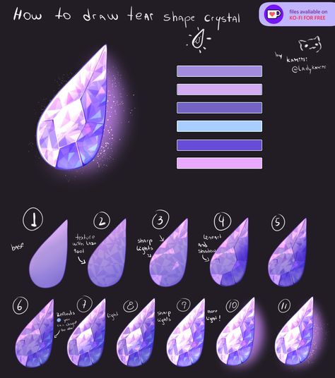 Crystal Drawing, Concept Art Tutorial, Digital Painting Techniques, Art Advice, Procreate Ipad Art, Digital Art Beginner, Sketches Tutorial, Concept Art Drawing, Digital Painting Tutorials