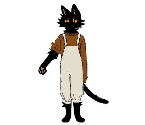 Cat As Human Art, Cat Oc Drawing Human, Cats As Humans Art, Cat Person Character Design, Cat Oc Art Human, Dabloons Cat Oc, Black Cat Anthro, Cat Human Drawing, Human Cat Drawing