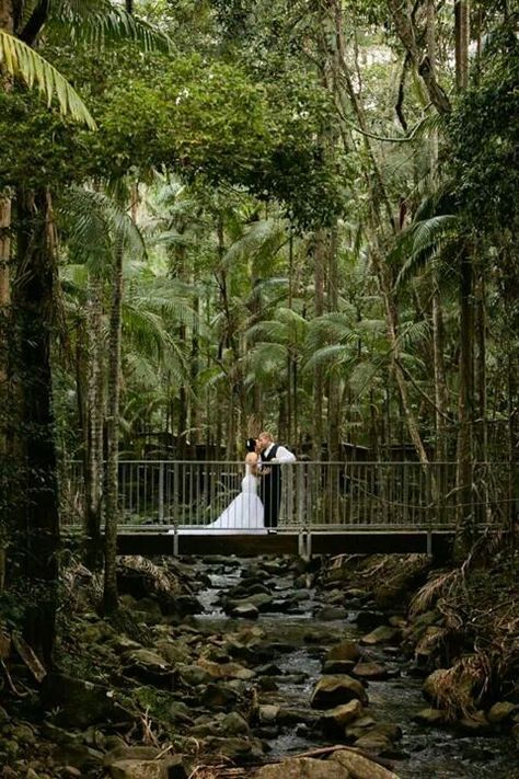 Rainforest Wedding Rainforest Wedding Dress, Unique Wedding Venue Ideas, Affordable Destination Wedding Locations, Bali Ideas, Rainforest Wedding, Affordable Destination Wedding, Best Destination Wedding Locations, Small Beach Weddings, Destination Wedding Cost