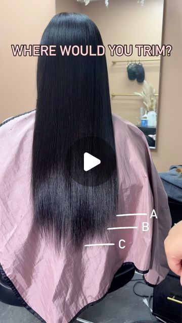 Keray Brown on Instagram: "If you were in my shoes, which letter would you choose to trim? Or, where would you be most comfortable getting your trim? ✂️

Also, can you explain why I chose to go with the cut I did 😉?

#healthyhairtips #longhealthyhair #silkpressla #lasilkpress  #silkpressmaster #silkpressmasters #hairtrim #hairtrimming #healthyhairgoals #healthyhairgrowth #lahairstylists" How To Trim Long Hair At Home, Hair Trims For Medium Hair, How To Trim Your Own Hair, Trim Your Own Hair, Diy Trim, Long Healthy Hair, Hair Trim, Healthy Hair Tips, Silk Press