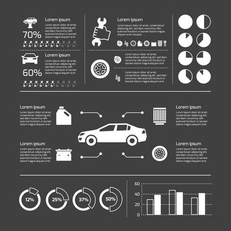 Service Infographic, Element Chart, Infographic Elements, Car Stock, Auto Mechanic, Charts And Graphs, Car Service, Auto Service, Flow Chart