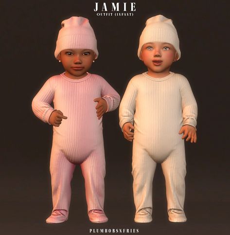 JAMIE | outfit (infant) | Patreon Toddler Cc Sims 4, Sims 4 Custom Content Patreon, Sims 4 Toddler Clothes, Sims Baby, Die Sims 4, Sims 4 Black Hair, The Sims 4 Skin, 3d Clothing, Sims 4 Cc Kids Clothing