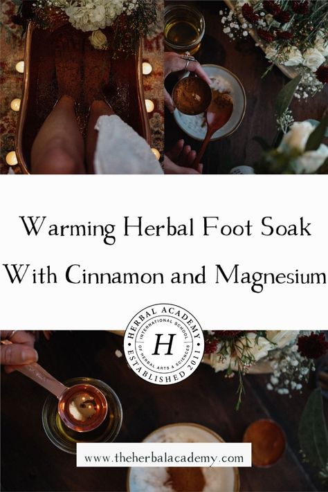 Foot Soak Recipe, Body Care Recipes, Magnesium Flakes, Herbal Academy, Botanics Skin Care, Winter Invitations, Herbal Recipes, Herbal Apothecary, Herbal Healing