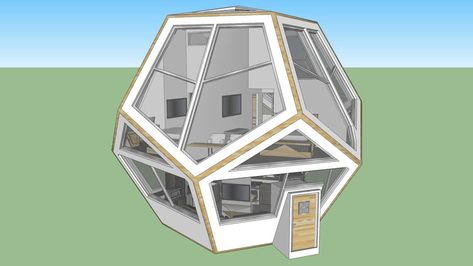 Hexagon Living Room Layout, Hexagonal Architecture, Tiny Modular Homes, Prisma Hexagonal, Architecture Drawing Presentation, Geodesic Dome Homes, Log Cabin Ideas, Modern Rustic Living Room, Concept Models Architecture