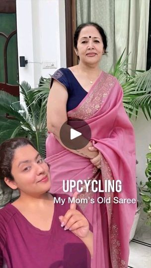 Making Dress From Old Saree, Upcycle Saree Into Dress, Saree Upcycle Dresses, Upcycle Saree, Outfit From Old Saree, Old Saree To New Dress, Dress From Old Saree, Dresses From Old Sarees, Old Sarees Convert Into Dress