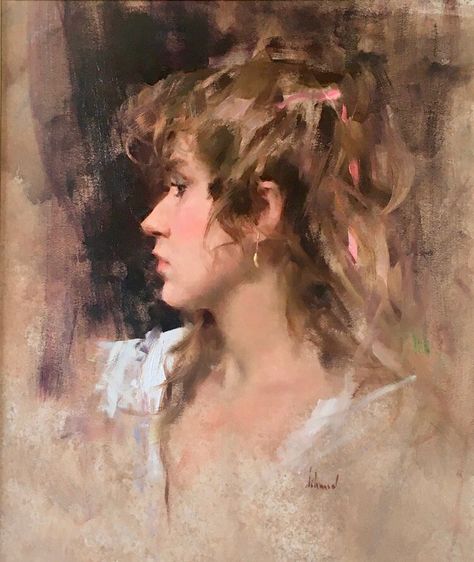 Richard Schmid, American Fine Art, Oil Portrait, Gorgeous Art, Portrait Artist, Large Painting, Magazine Art, Schmidt, American Artists