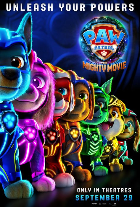 Paw Patrol The Mighty Movie, Paw Patrol Movie, Top Movies To Watch, Paw Patrol Pups, Kristen Bell, Rainbow Art, Paramount Pictures, Mad Scientist, Mad Max