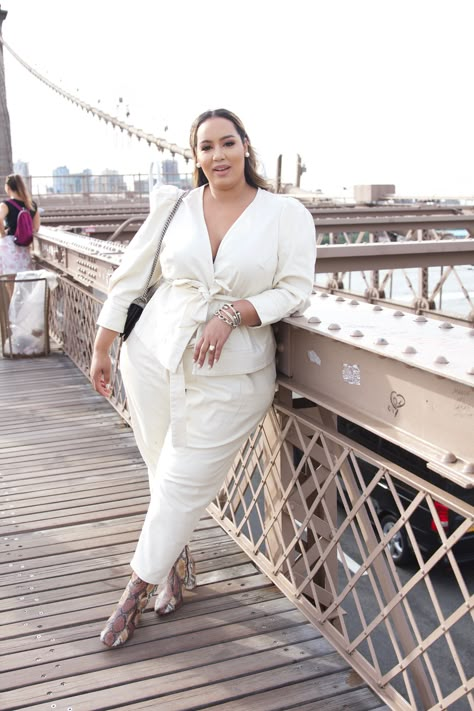 What I Wore during NYFW Plus Size White Outfit, White Party Outfit, Plus Size Looks, Sophisticated Outfits, All White Outfit, Neue Outfits, Moda Plus, Plus Size Fashion For Women, Curvy Outfits