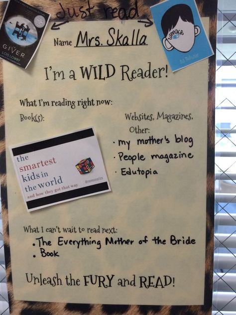 Reading on Display | TheDailyCAFE.com Reading Is Important, Good Fit Books, Reading Poster, Reading Display, Reading Posters, Literacy Coaching, Lending Library, Library Display, School Displays