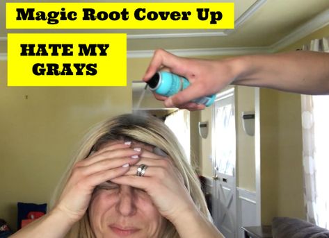 How to get rid of GRAY HAIR!!!!! Grey Hair Roots, Hide Greys, Diy Household Tips, Root Cover Up, Makeup For Moms, Covering Gray Hair, How To Do Makeup, Thank You God, Cover Gray