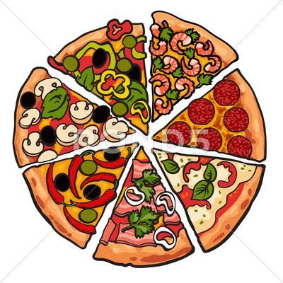 Set of various pizza pieces isolated on white background Stock Illustration #AD ,#pieces#isolated#Set#pizza How To Draw Pizza, Pizza Art Illustration, Cute Pizza Drawing, Pizza Drawings, Pizza Painting, Pizza Drawing, Piece Of Pizza, Pizza Art, Pizza Slice