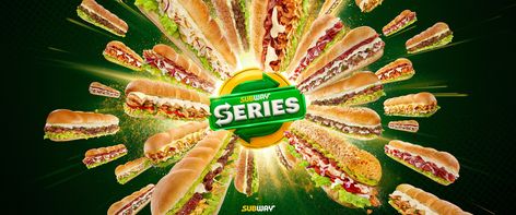 SUBWAY SERIES | Images :: Behance Subway Series, New Menu, Immersive Experience, Mexico City, Art Direction, Chain, Art, Mexico