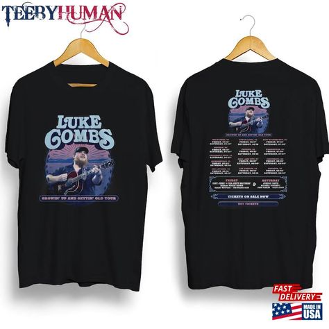 Luke Combs 2024 Tour Growin Up And Getting Old T-Shirt Merch Country Music Tee Hoodie Classic Check more at https://teebyhuman.com/product/luke-combs-2024-tour-growin-up-and-getting-old-t-shirt-merch-country-music-tee-hoodie-classic/ Luke Combs, Music Merch, Iconic Album Covers, Shirt Designs For Men, Album Artwork, Music Tees, Old T Shirts, T Shirt Printing, Music Festivals