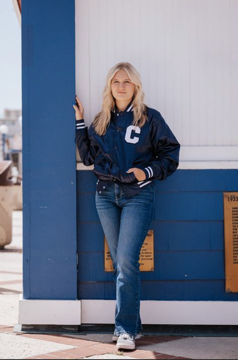 Our Nylon Varsity Jacket - inspired by classic Americana collegiate clothing 🏈 Available to shop now      #lovemyletterman #littleletterman #varsityjacket #varsityletter #personalizedgift #teamcolors #jacket #kidsjacket #lettermanjacket Outfit 80s, Texas Longhorns Football, Longhorns Football, Usa Country, Varsity Letter, Classic Americana, Varsity Jackets, Jacket Outfit, Letterman Jacket