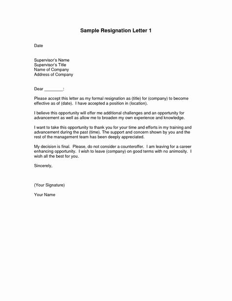 40 Professional Resignation Letter Template | Markmeckler Template Design Simple Resignation Letter Format, Formal Resignation Letter Sample, Professional Resignation Letter, Resignation Letter Format, Resignation Letter Template, Resignation Template, Resignation Letter Sample, Nursing Resume Template, Resignation Letters