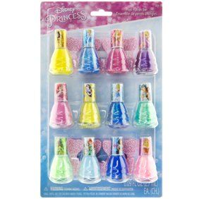 Disney Princess Cosmetic Set with lip gloss, nail polish and nail stickers - Walmart.com - Walmart.com Princess Pedicure, Elsa Shoes, Disney Princess Nails, Nail Polish Ideas, Nail Polish Gift Set, Disney Princess Gifts, Toe Spacers, Nail Polish Gift, Quick Dry Nail Polish