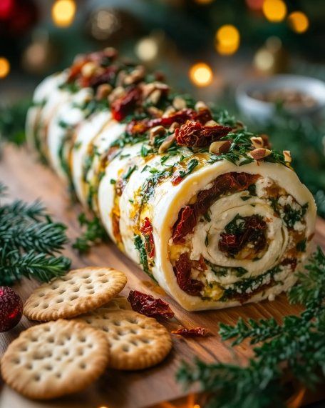 Get ready to impress your guests with this delightful Holiday Cheese Log! Creamy, savory, and oh-so-delicious, it’s a must-have for any gathering. Ingredients: - 8 oz cream cheese, softened - 1 cup shredded cheddar cheese - 1/2 cup pesto - 1/2 cup sun-dried tomatoes, chopped - 1 cup walnuts, chopped - Salt and pepper to taste Directions: 1. In a mixing bowl, combine the softened cream cheese, shredded cheddar cheese, and pesto. 2. Mix everything together until it's beautifully blended. 3... Cream Cheese Log, Finger Party Food, Cheese Logs, Holiday Cheese, Cheese Log, Food Ideas Recipes, Baked Cheese, Creative Food Art, Shredded Cheddar Cheese