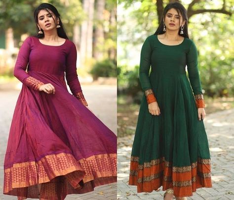 Frock Models, Keep Me Stylish, South Indian Style, Ethnic Dresses, Long Gown Design, Churidar Designs, Anarkali Dress Pattern, Simple Kurta Designs, Simple Kurti Designs