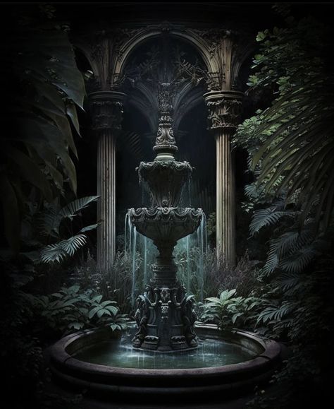 Gothic Mansion, Dark Castle, Fantasy Rooms, Gothic Garden, Dark Home Decor, Ange Demon, Dark Home, Fantasy Homes, Magic Aesthetic