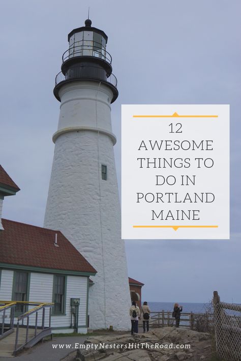 12 Awesome Things to do in Portland Maine: How to Enjoy This City! Maine Lighthouses Map, Portland Maine Lighthouse, Things To Do In Portland, England Coast, New England Coast, Portland Head Light, Maine Lighthouses, Visit Maine, Portland City