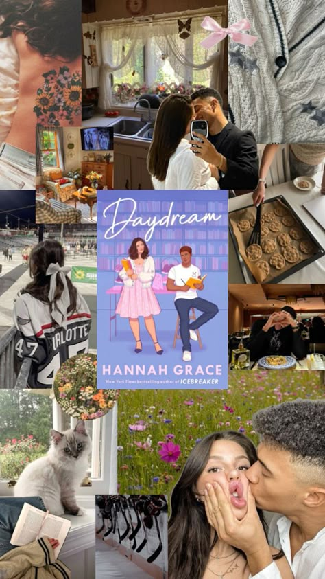 Daydream Aesthetic, Aesthetic Hockey, College Romance Books, Grace Aesthetic, Romcom Books, Hannah Grace, Hockey Romance, Romance Series Books, Book Reading Journal