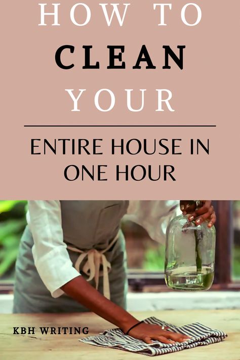 HOW TO CLEAN YOUR HOUSE IN JUST ONE HOUR OR EVEN LESS AND HERE Quick House Cleaning Checklist, Speed Cleaning House, Fastest Way To Clean Your House, Deep Clean House, Organize Hacks, Room Checklist, Deep Cleaning House, Cleaning Inspiration, Clean Your House