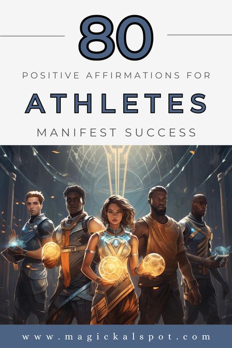 Elevate your athletic performance with '80 Positive Affirmations for Athletes: Manifest Success.' This motivational article provides affirmations to boost confidence, enhance focus, and build mental strength. Ideal for athletes of all levels seeking to overcome challenges, improve their game, and achieve their goals. These affirmations are a daily source of inspiration and empowerment, helping you to manifest success, maintain resilience, and celebrate every victory on your sports journey. Positive Athlete Affirmations, Manifestation Prayer, Motivational Articles, Young Athletes, Protection Spells, Student Athlete, Mental Strength, Success Affirmations, Morning Affirmations