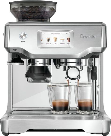 Breville - Barista Touch Automatic Espresso Machine - Stainless Steel Breville Barista Touch, Breville Espresso, Commercial Espresso Machine, Espresso Machine Reviews, Automatic Espresso Machine, Espresso Bar, Automatic Coffee Machine, Espresso Maker, Espresso Machines