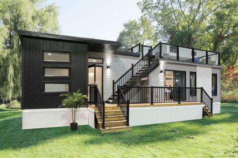 Design Casa Piccola, Tiny House Big Living, Park Model Rv, Park Model Homes, House Big, Best Tiny House, Casa Container, Modern Tiny House, Park Models