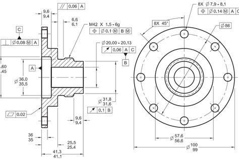 GD&T, which stands for Geometric Dimensioning and Tolerancing, is like a special language that helps engineers and designers communicate how parts should be made and put together. It's a set of rules on drawings that goes beyond just saying how big something should be. Geometric Dimensioning And Tolerancing, Mechanical Engineering Drawing, Mechanics Drawing, Isometric Sketch, Cad Cam Design, Mechanical Drawings, Mechanic Engineering, Solidworks Tutorial, Engineering Drawing