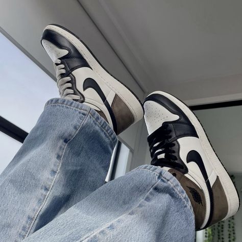 jordan aesthetic Male Shoes Aesthetic, Indie Shoes Aesthetic, Jordan 1 Aesthetic, Jordan Aesthetic, Jordan 1 Dark Mocha, Jordans Aesthetic, Jordan 1 Mocha, Women Platform Sneakers, Y2k Shoes