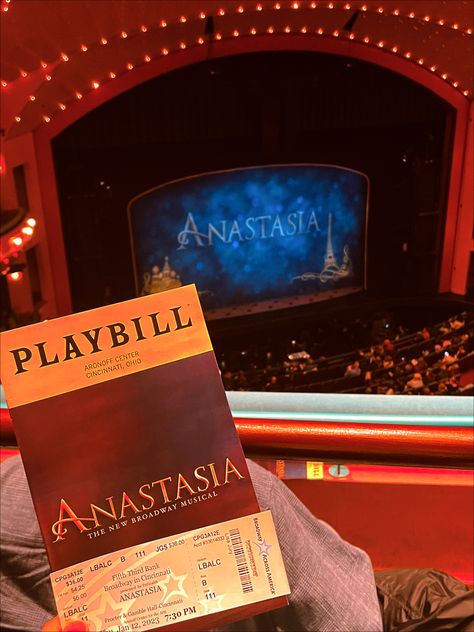 Anastasia Playbill, Anastasia Musical Aesthetic, Anastasia Aesthetic Disney, Musical Theater Aesthetic, Broadway Anastasia, Anastasia Book, Anastasia Aesthetic, Derek Klena, Theater Aesthetic