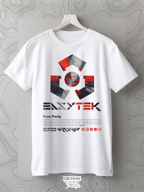 Techno Rave Teknival Free Party Hardcore Hardstyle Sound System Gabber Techwear Cyberpunk Dominator Defqon Speedcore Uptempo T-shirt unisexe Techwear Cyberpunk, Techno Rave, Techwear Streetwear, Lupin Iii, Cyberpunk Aesthetic, Harajuku Streetwear, Futuristic Fashion, Eclectic Fashion, Cyberpunk 2077